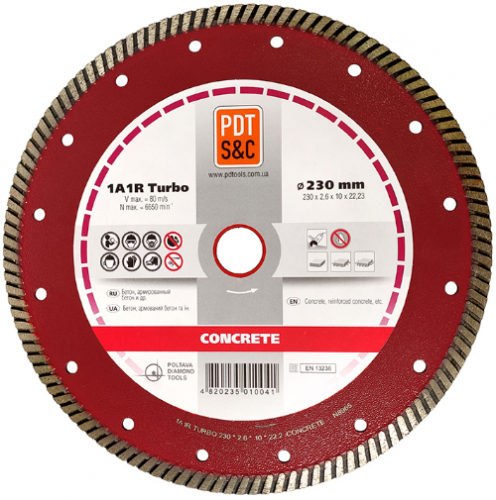1A1R Turbo Concrete 230 2.6 10 22.23